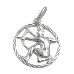 zodiac pendant, sagittarius, silver 925 - 91012