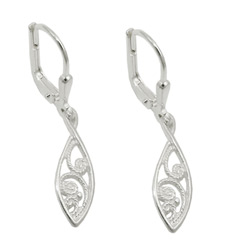 Leverback/Hook Earrings, Silver 925