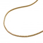 venetian box chain, diamond cut, gold plated