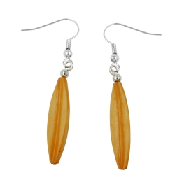 hook earrings orange yellow