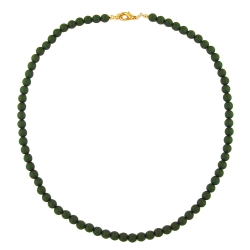 necklace, beads, olive green