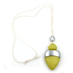 necklace perfume bottle kiwi-silver 100cm 