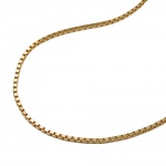 venetian box chain, diamond cut, gold plated - 206100-42