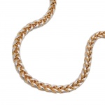 bracelet, wheat chain 19cm, 14K GOLD - 539001-19